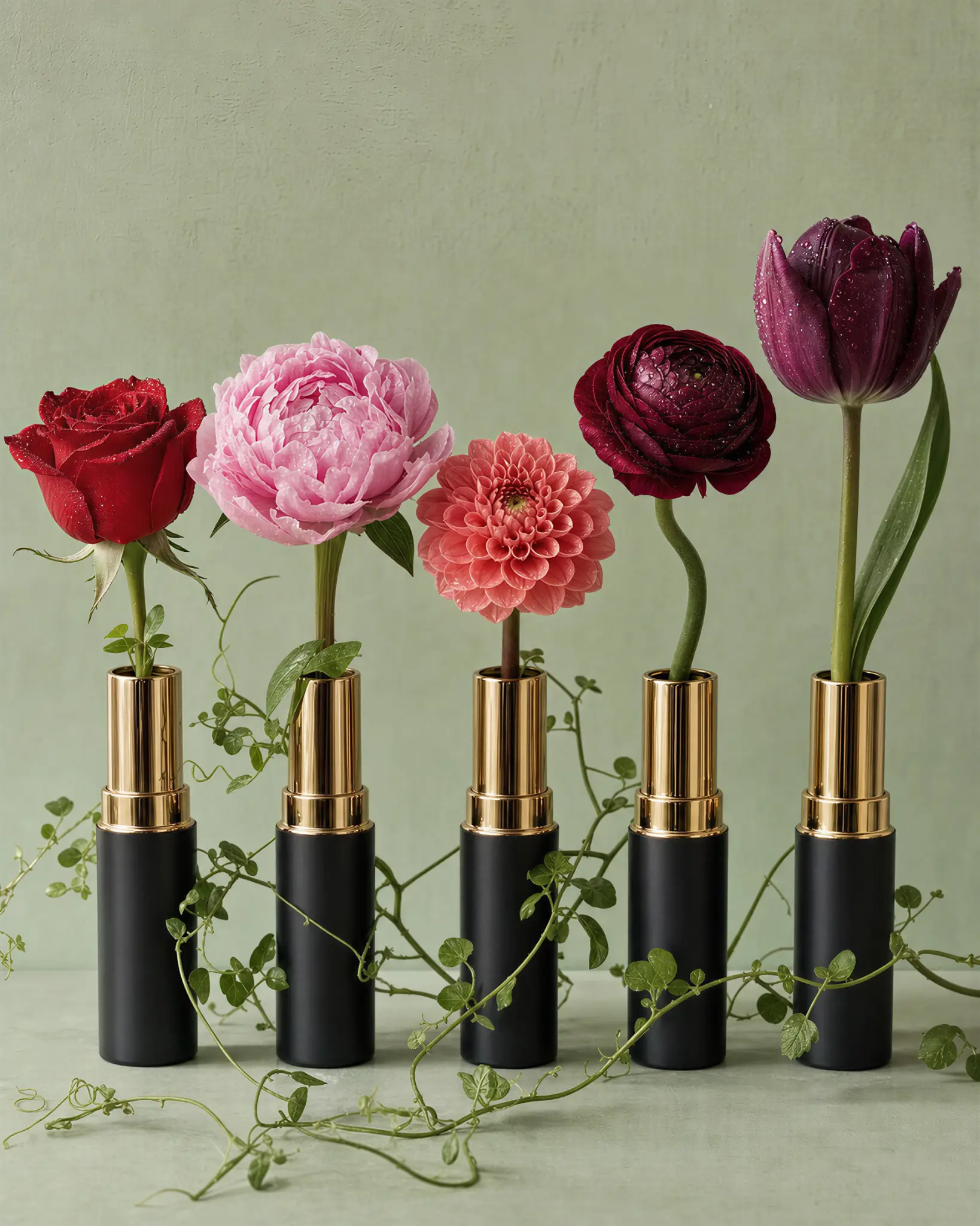 Lipstick Flowers